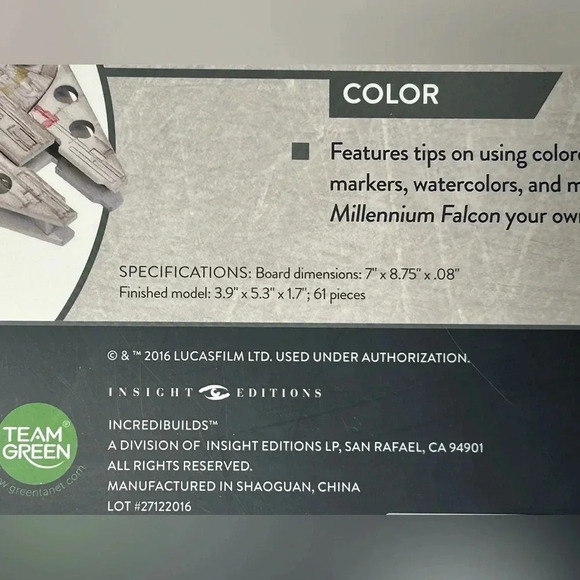 Star Wars - Millennium Falcon - Collectible 3D Wood Model - BNIB 💫 - Picture 6 of 9